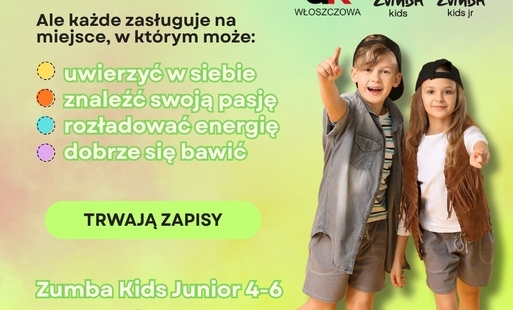 Zdjęcie do Zumba Kids w Domu Kultury we Włoszczowie - 14 września 2026