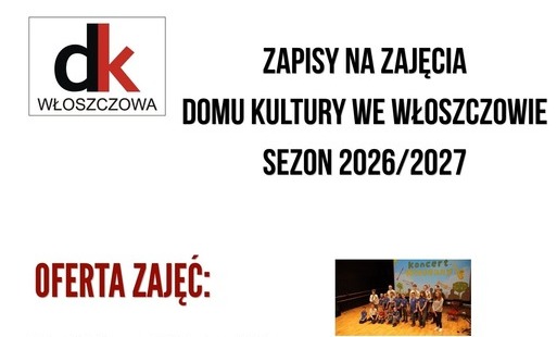 Zdjęcie do Nowy sezon zajęć w Domu Kultury we Włoszczowie 2026/2027